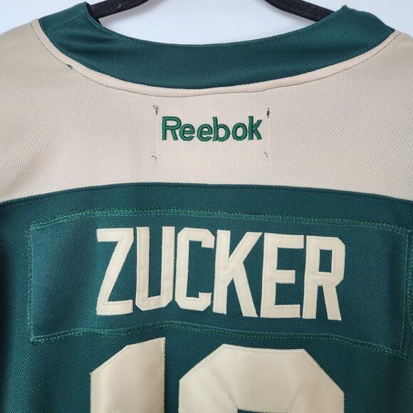 Minnesota Wild Jersey Sz 50 Embroided Jason Zucker Reebok NHL Stadium Series - Picture 8 of 16